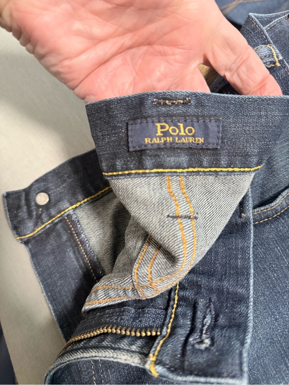 Polo by Ralph Lauren Men's Dark Blue Denim Jeans